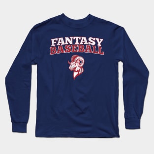 Fantasy Baseball Goat Long Sleeve T-Shirt